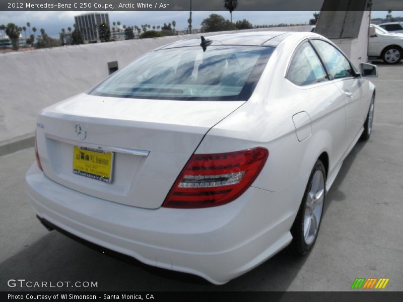Arctic White / Ash 2012 Mercedes-Benz C 250 Coupe