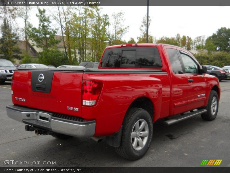 Red Alert / Charcoal 2010 Nissan Titan SE King Cab 4x4