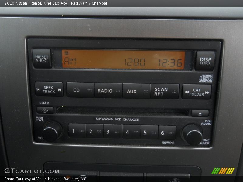 Red Alert / Charcoal 2010 Nissan Titan SE King Cab 4x4
