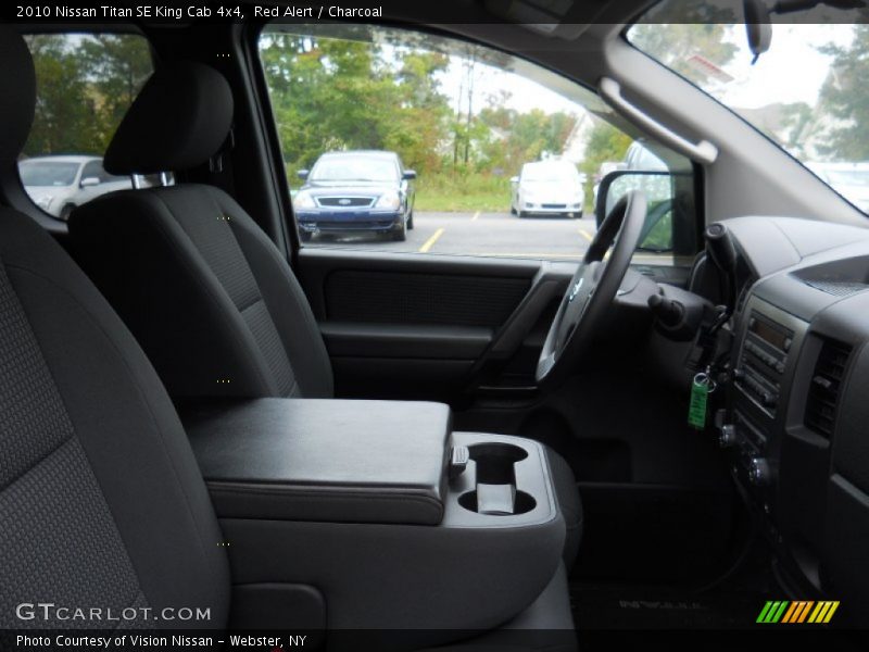 Red Alert / Charcoal 2010 Nissan Titan SE King Cab 4x4