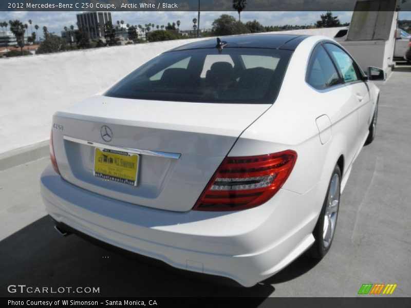 Arctic White / Black 2012 Mercedes-Benz C 250 Coupe