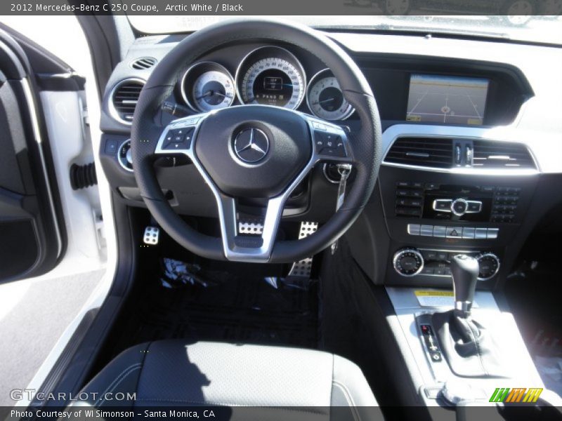 Arctic White / Black 2012 Mercedes-Benz C 250 Coupe