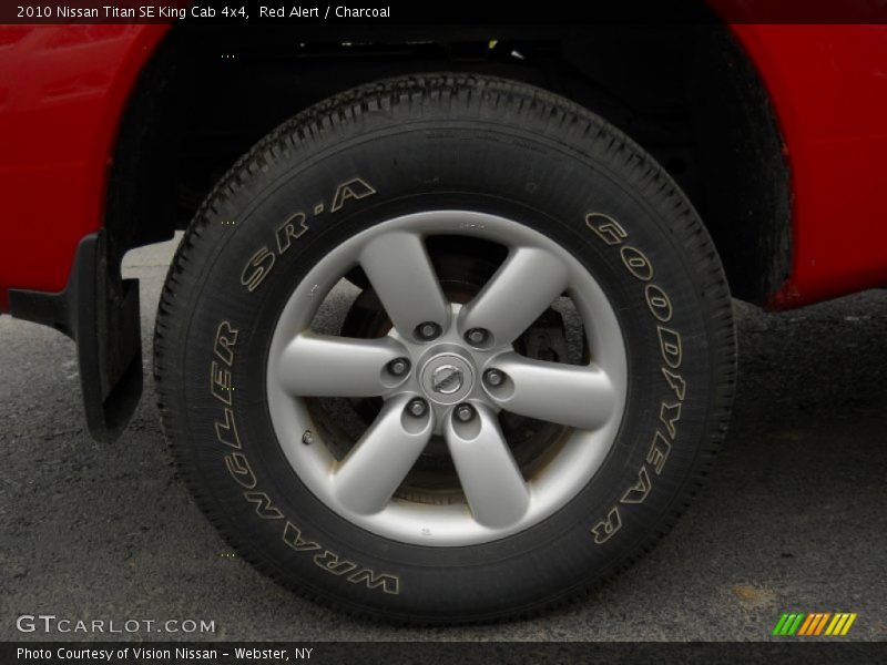 Red Alert / Charcoal 2010 Nissan Titan SE King Cab 4x4
