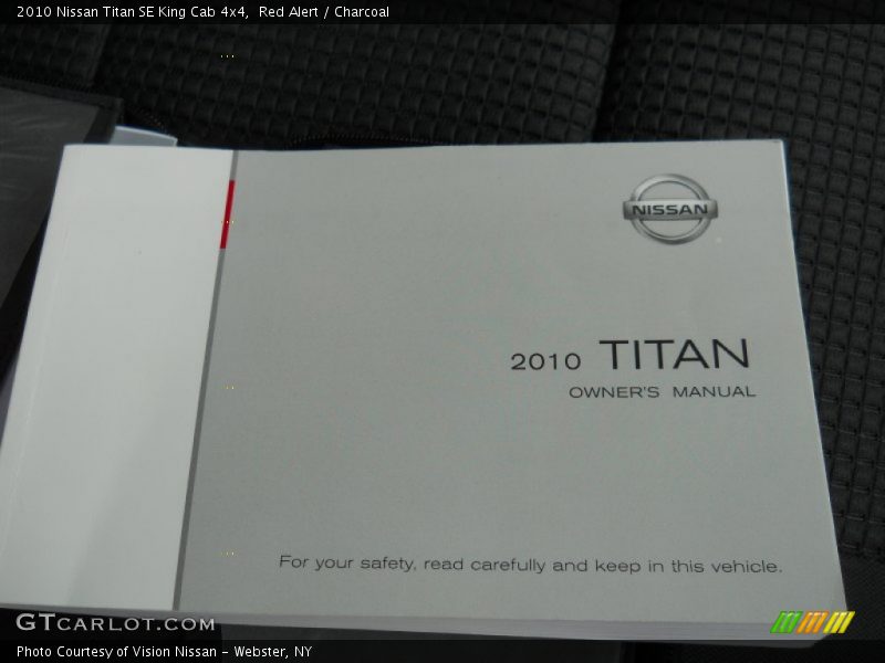 Red Alert / Charcoal 2010 Nissan Titan SE King Cab 4x4