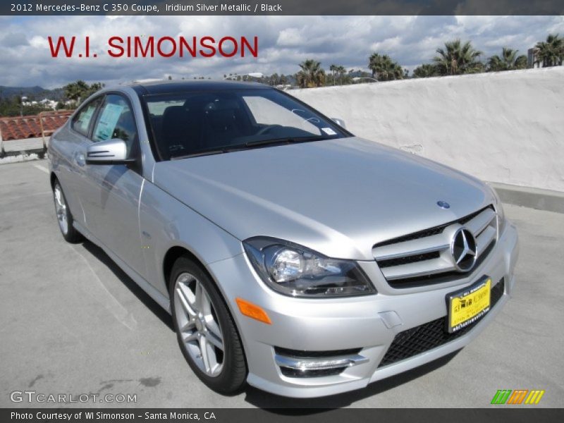 Iridium Silver Metallic / Black 2012 Mercedes-Benz C 350 Coupe