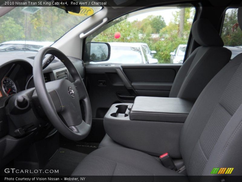 Red Alert / Charcoal 2010 Nissan Titan SE King Cab 4x4