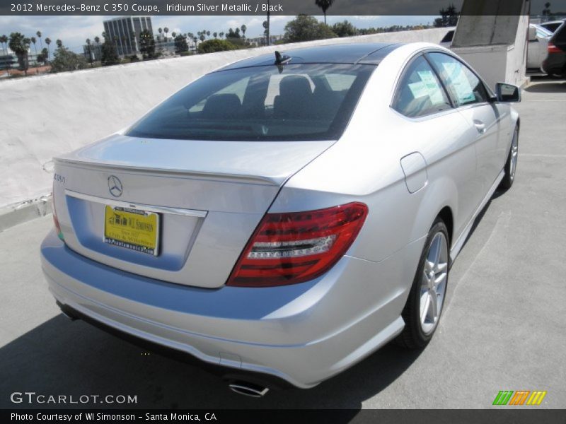 Iridium Silver Metallic / Black 2012 Mercedes-Benz C 350 Coupe