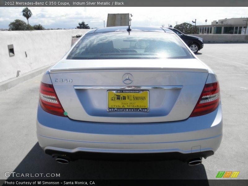 Iridium Silver Metallic / Black 2012 Mercedes-Benz C 350 Coupe