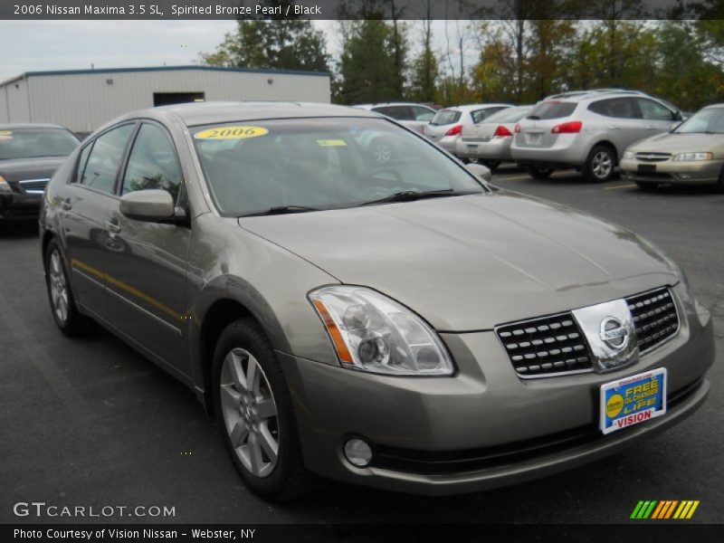 Spirited Bronze Pearl / Black 2006 Nissan Maxima 3.5 SL