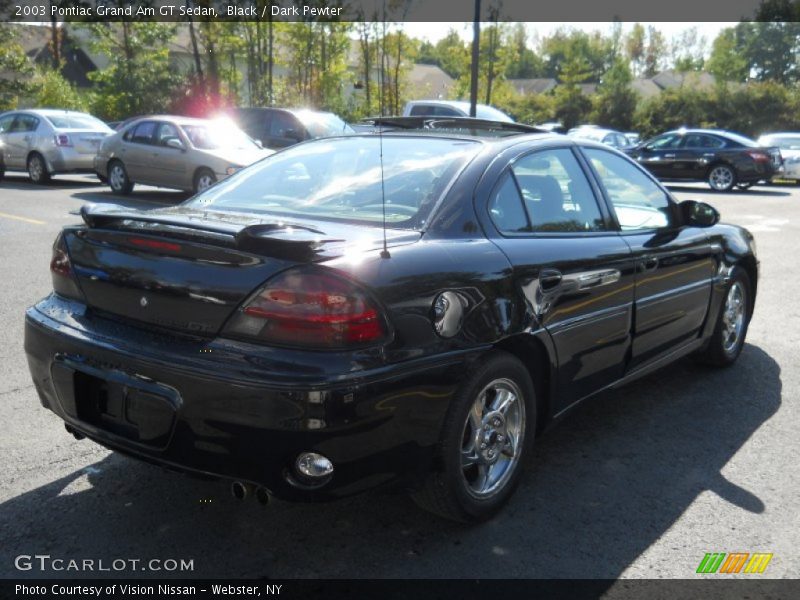 Black / Dark Pewter 2003 Pontiac Grand Am GT Sedan
