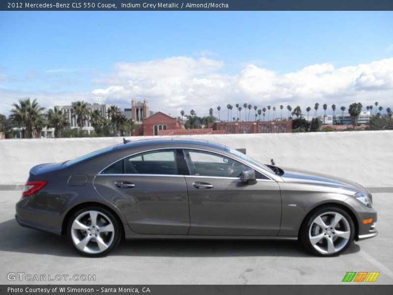 Indium Grey Metallic / Almond/Mocha 2012 Mercedes-Benz CLS 550 Coupe