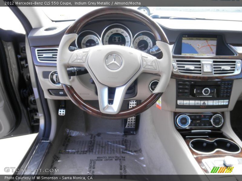 Indium Grey Metallic / Almond/Mocha 2012 Mercedes-Benz CLS 550 Coupe