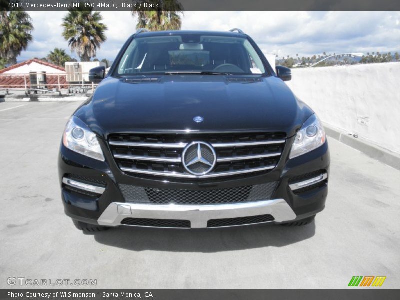 Black / Black 2012 Mercedes-Benz ML 350 4Matic