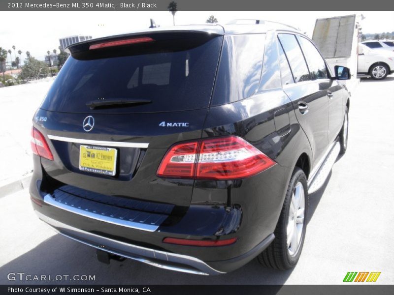 Black / Black 2012 Mercedes-Benz ML 350 4Matic
