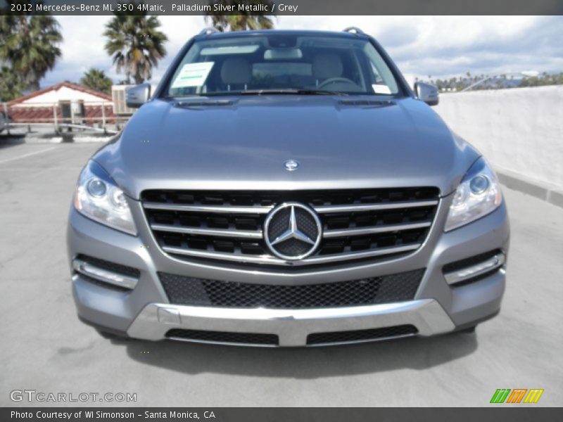 Palladium Silver Metallic / Grey 2012 Mercedes-Benz ML 350 4Matic