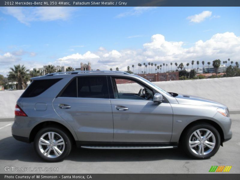 Palladium Silver Metallic / Grey 2012 Mercedes-Benz ML 350 4Matic