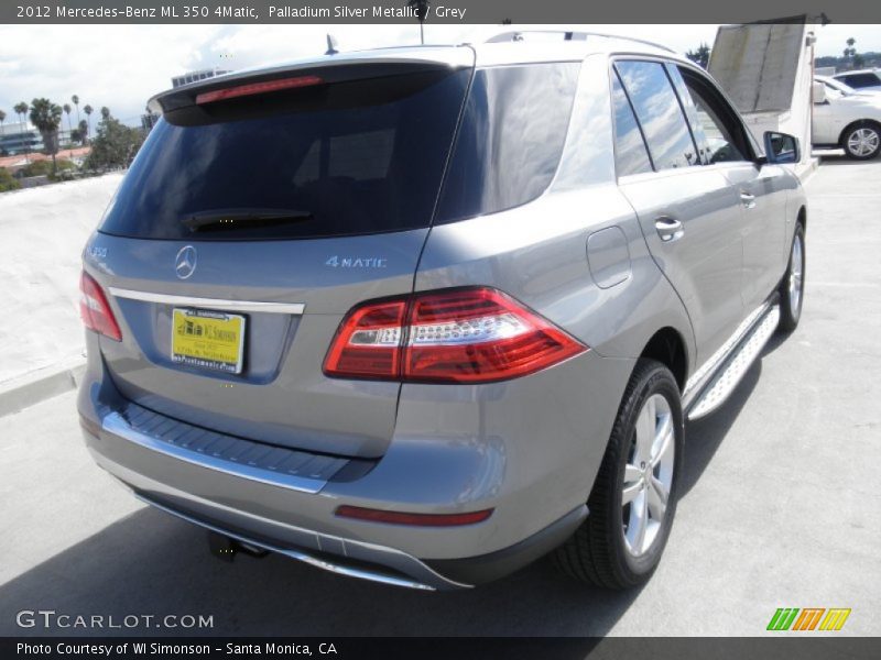 Palladium Silver Metallic / Grey 2012 Mercedes-Benz ML 350 4Matic