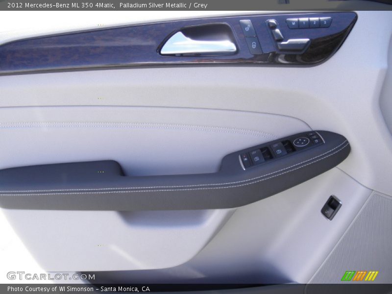 Palladium Silver Metallic / Grey 2012 Mercedes-Benz ML 350 4Matic