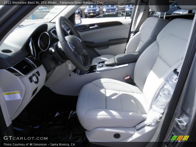 Palladium Silver Metallic / Grey 2012 Mercedes-Benz ML 350 4Matic
