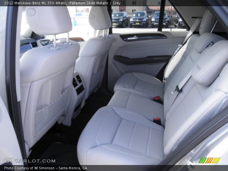 Palladium Silver Metallic / Grey 2012 Mercedes-Benz ML 350 4Matic