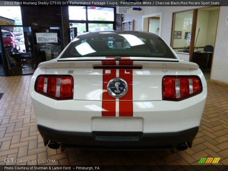  2012 Mustang Shelby GT500 SVT Performance Package Coupe Performance White