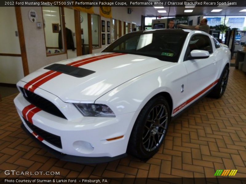 Front 3/4 View of 2012 Mustang Shelby GT500 SVT Performance Package Coupe