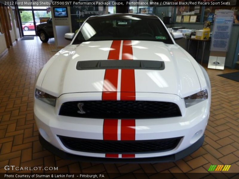  2012 Mustang Shelby GT500 SVT Performance Package Coupe Performance White