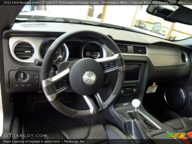 Dashboard of 2012 Mustang Shelby GT500 SVT Performance Package Coupe
