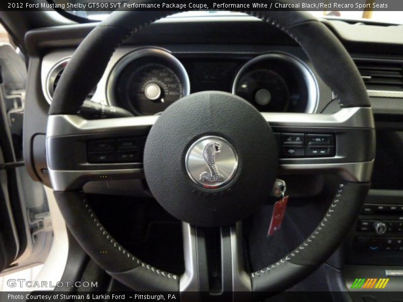  2012 Mustang Shelby GT500 SVT Performance Package Coupe Steering Wheel