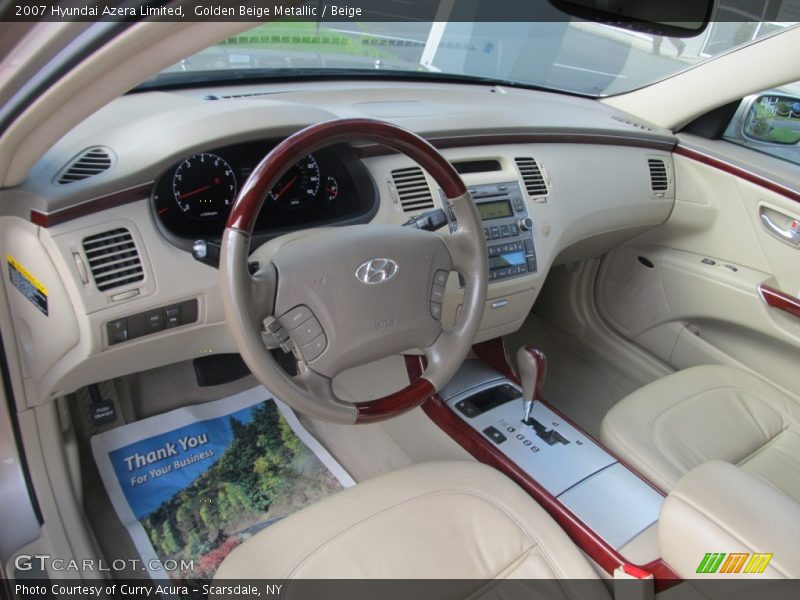 Golden Beige Metallic / Beige 2007 Hyundai Azera Limited