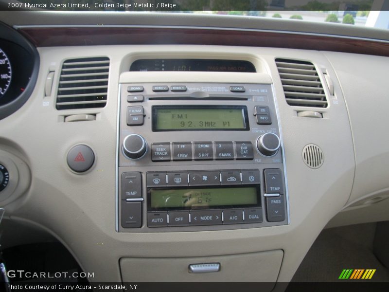 Golden Beige Metallic / Beige 2007 Hyundai Azera Limited