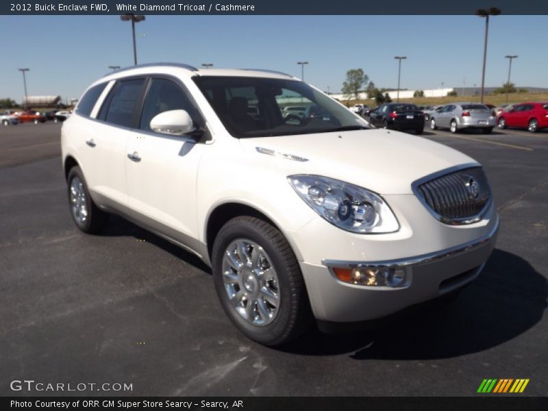White Diamond Tricoat / Cashmere 2012 Buick Enclave FWD