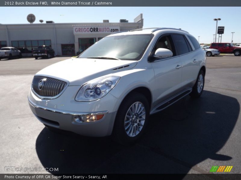 White Diamond Tricoat / Cashmere 2012 Buick Enclave FWD