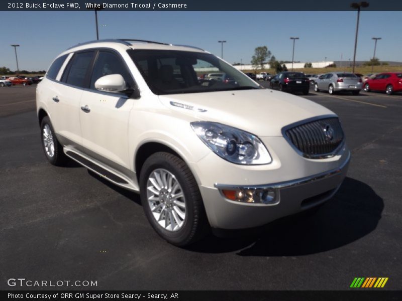 White Diamond Tricoat / Cashmere 2012 Buick Enclave FWD