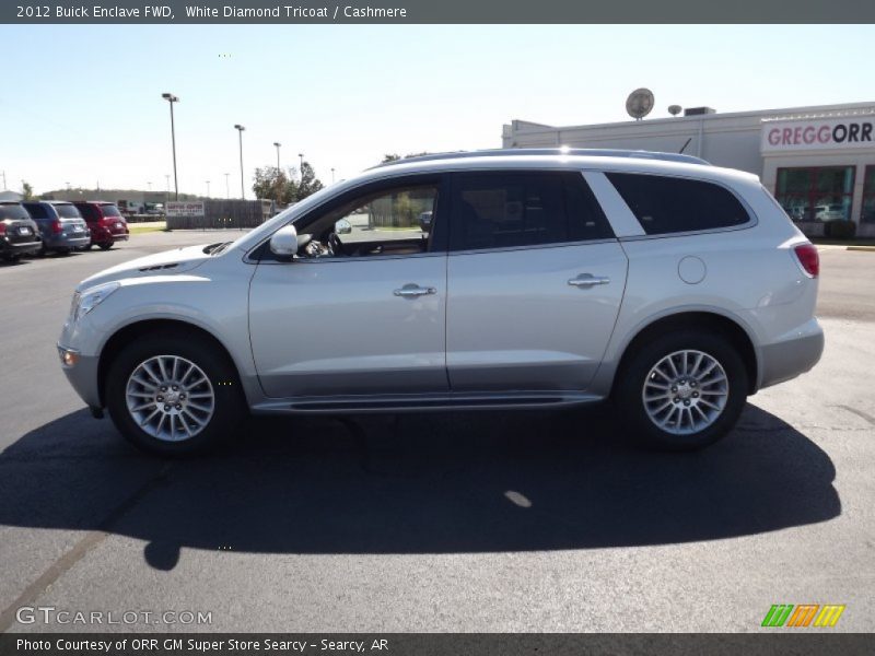 White Diamond Tricoat / Cashmere 2012 Buick Enclave FWD