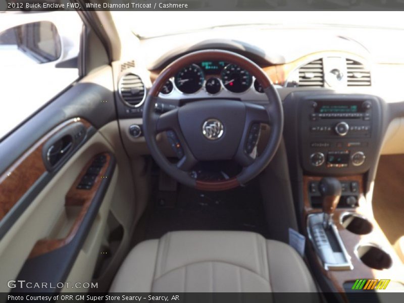 White Diamond Tricoat / Cashmere 2012 Buick Enclave FWD