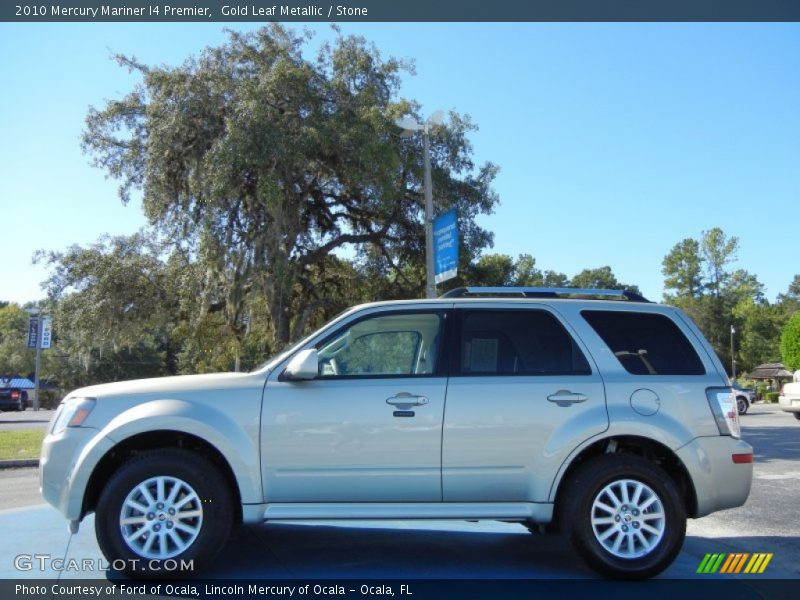 Gold Leaf Metallic / Stone 2010 Mercury Mariner I4 Premier