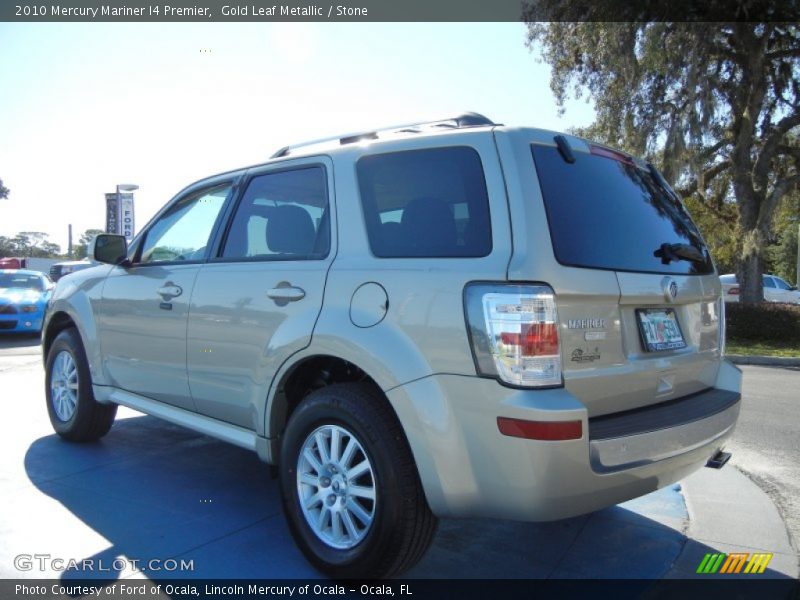 Gold Leaf Metallic / Stone 2010 Mercury Mariner I4 Premier