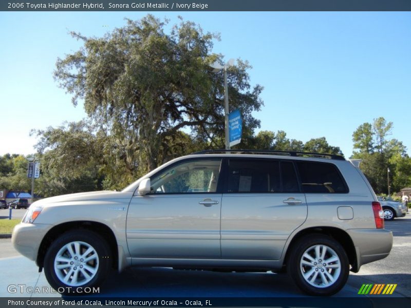 Sonora Gold Metallic / Ivory Beige 2006 Toyota Highlander Hybrid
