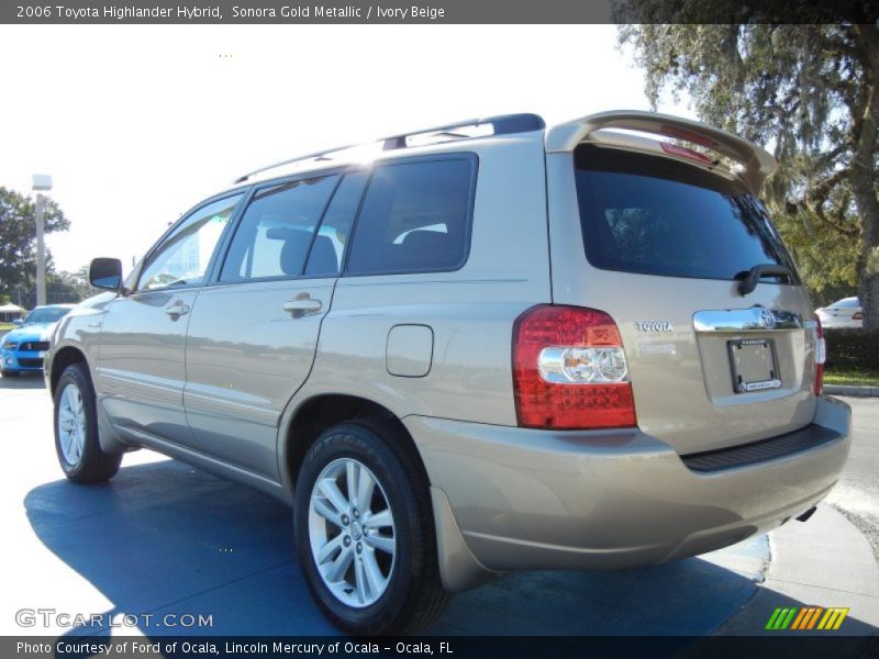 Sonora Gold Metallic / Ivory Beige 2006 Toyota Highlander Hybrid