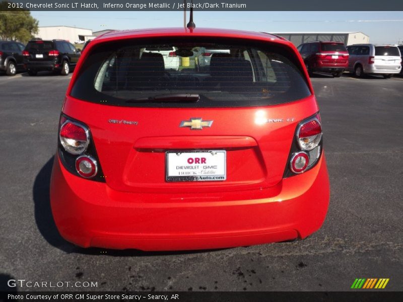 Inferno Orange Metallic / Jet Black/Dark Titanium 2012 Chevrolet Sonic LT Hatch