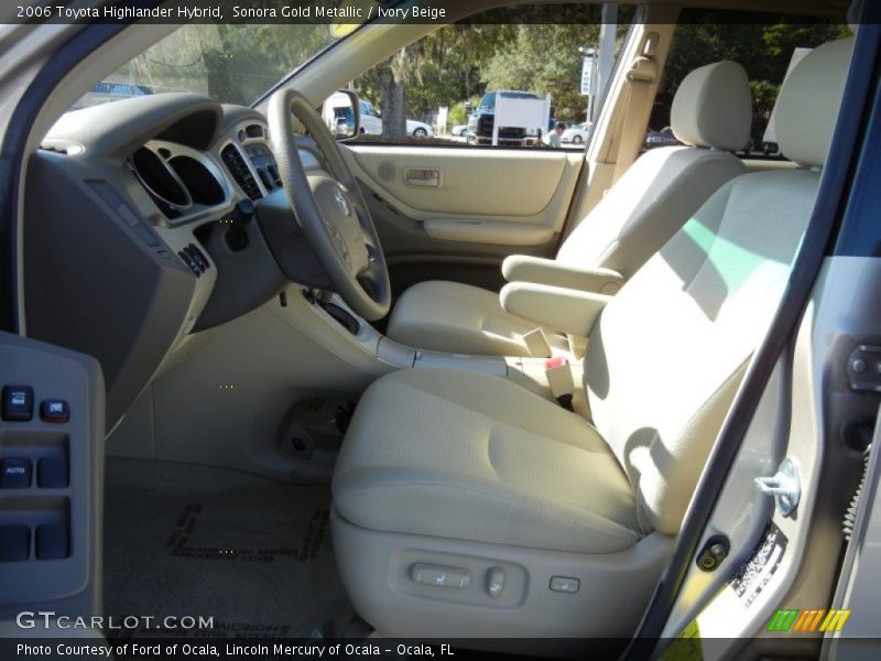 Sonora Gold Metallic / Ivory Beige 2006 Toyota Highlander Hybrid