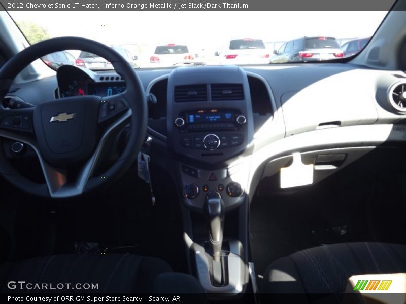 Inferno Orange Metallic / Jet Black/Dark Titanium 2012 Chevrolet Sonic LT Hatch