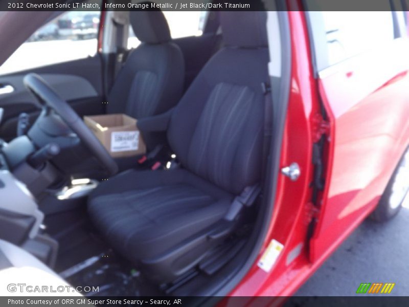 Inferno Orange Metallic / Jet Black/Dark Titanium 2012 Chevrolet Sonic LT Hatch