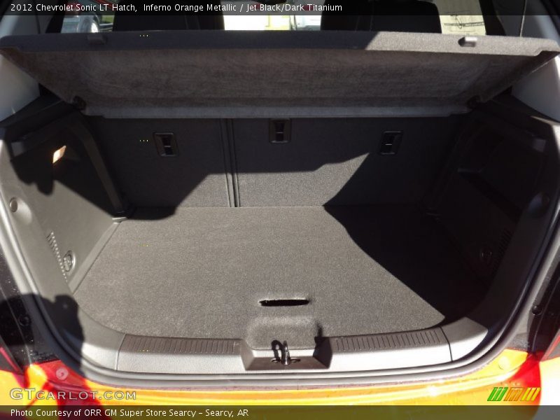Inferno Orange Metallic / Jet Black/Dark Titanium 2012 Chevrolet Sonic LT Hatch