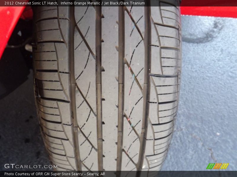 Inferno Orange Metallic / Jet Black/Dark Titanium 2012 Chevrolet Sonic LT Hatch