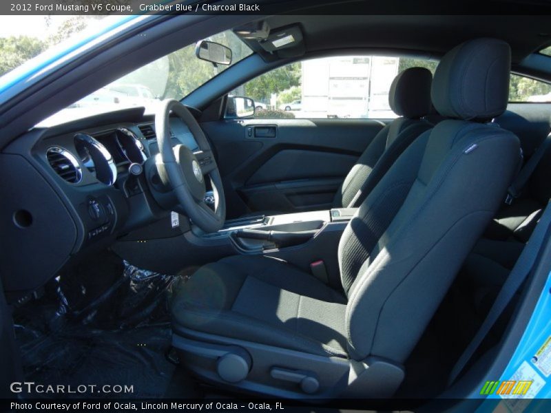 Grabber Blue / Charcoal Black 2012 Ford Mustang V6 Coupe