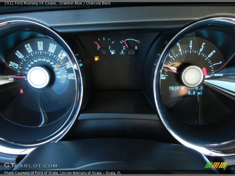 Grabber Blue / Charcoal Black 2012 Ford Mustang V6 Coupe