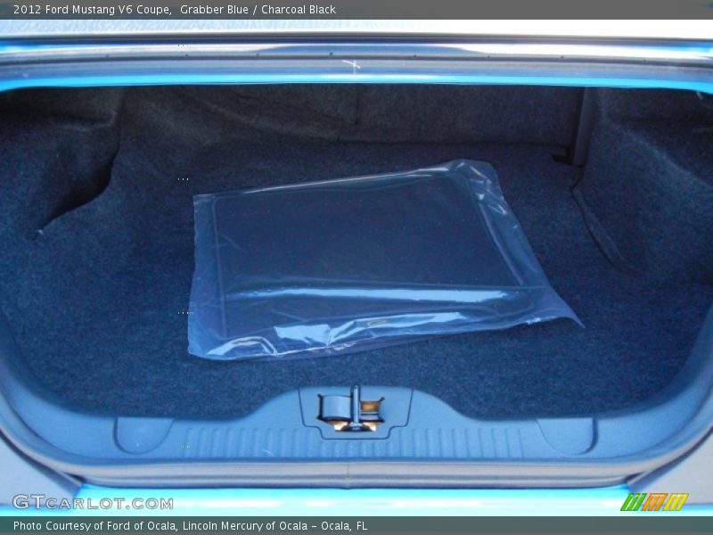 Grabber Blue / Charcoal Black 2012 Ford Mustang V6 Coupe