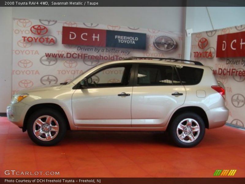 Savannah Metallic / Taupe 2008 Toyota RAV4 4WD